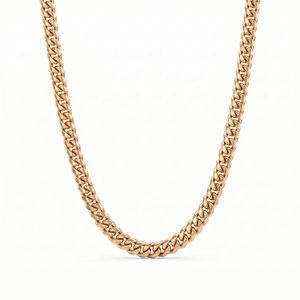8mm 14K Gold Miami Cuban