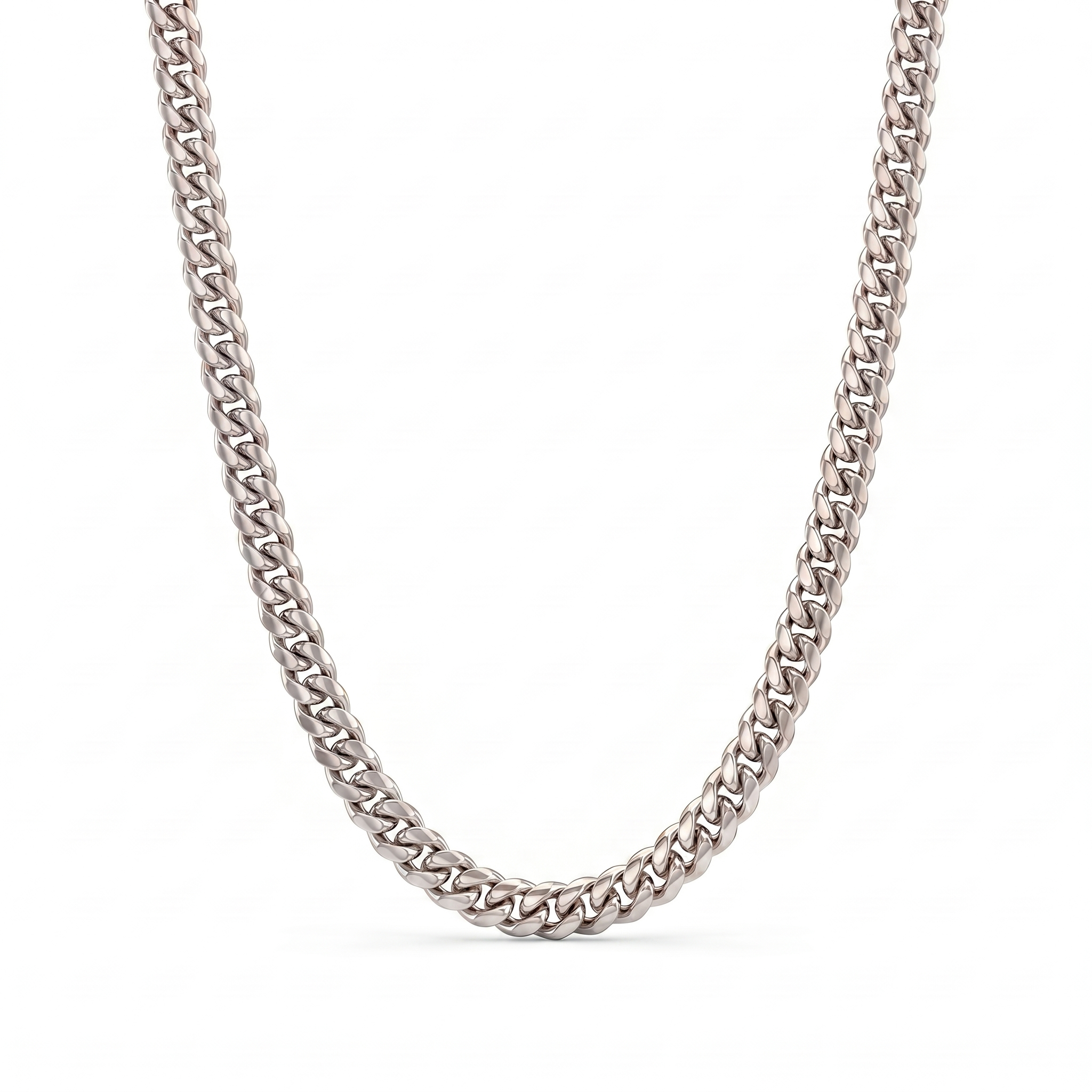 8mm White Gold Miami Cuban