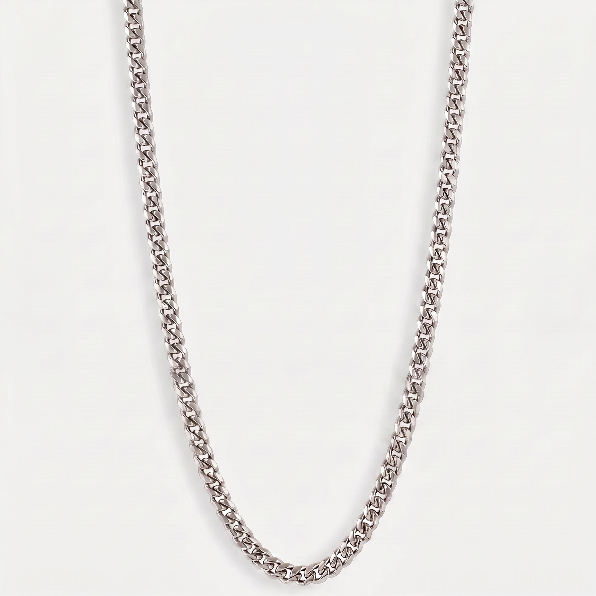 3mm White Gold Miami Cuban