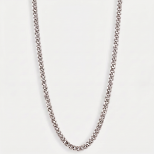 3mm White Gold Miami Cuban