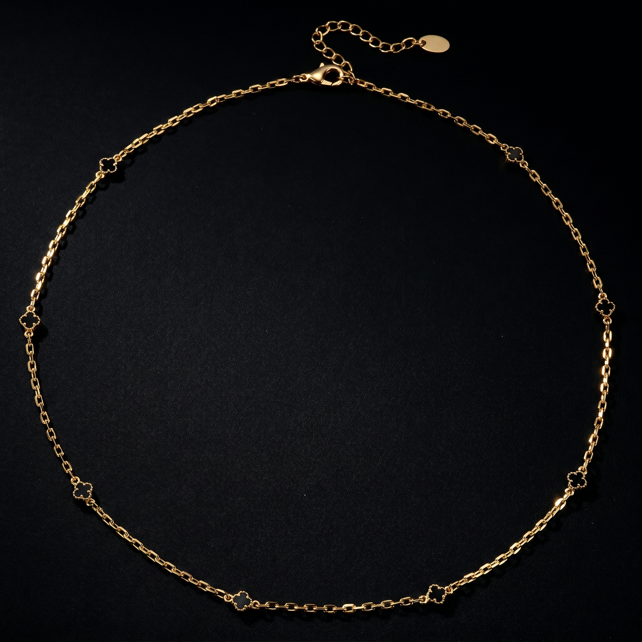 5mm 14K Gold Plated Motif Necklace