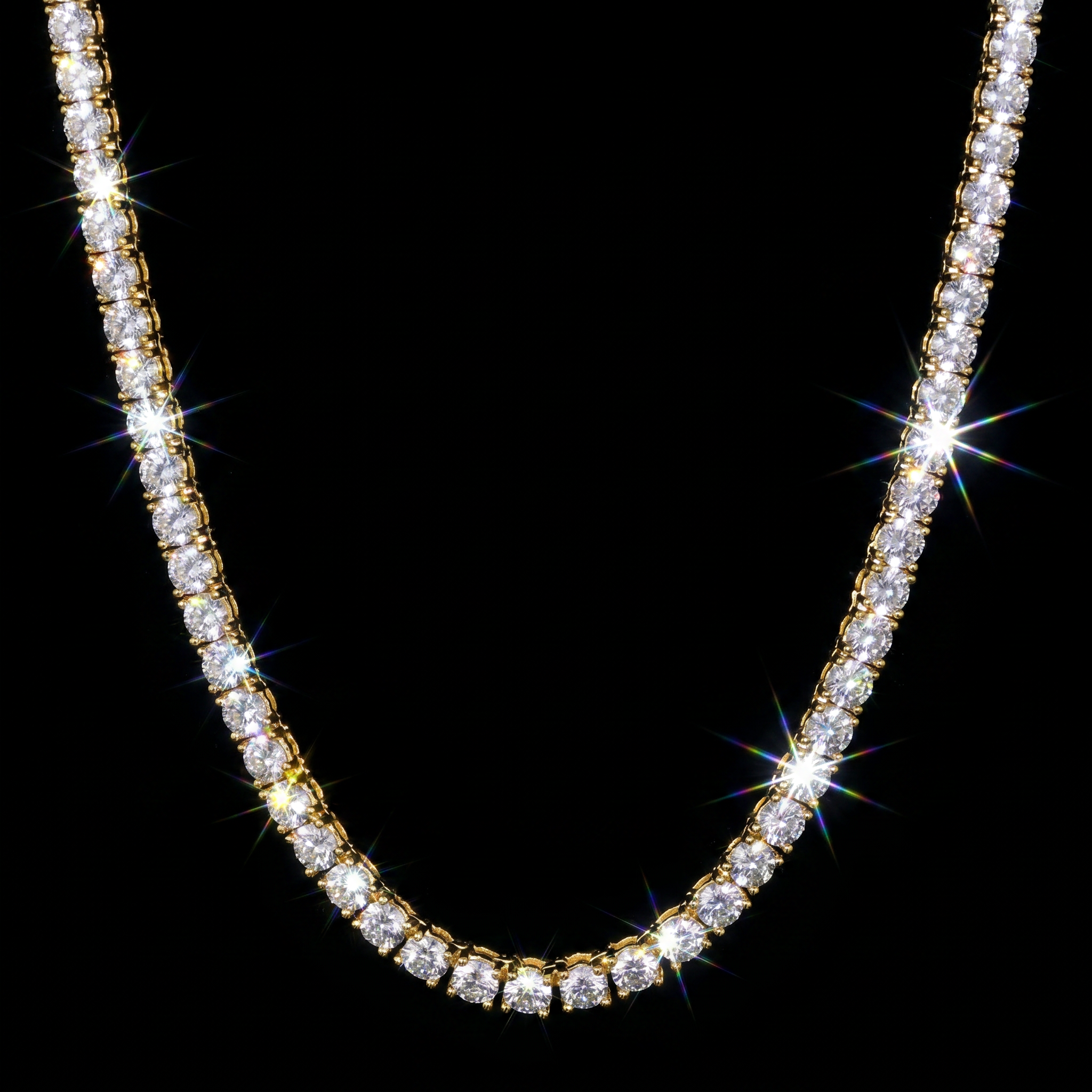 5mm Gold Plated Tennis Chain