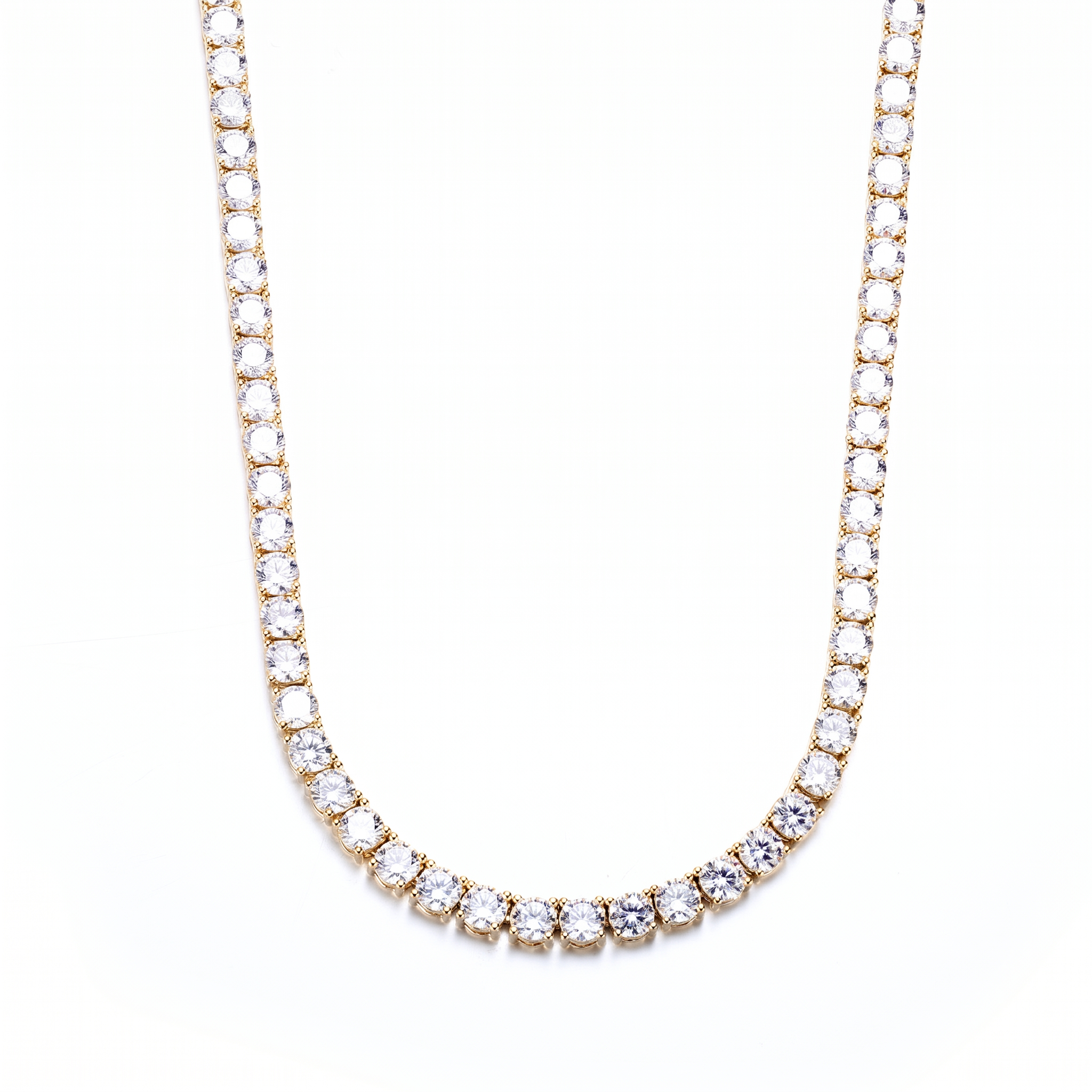 5mm 14K Gold Plated Tennis Chain