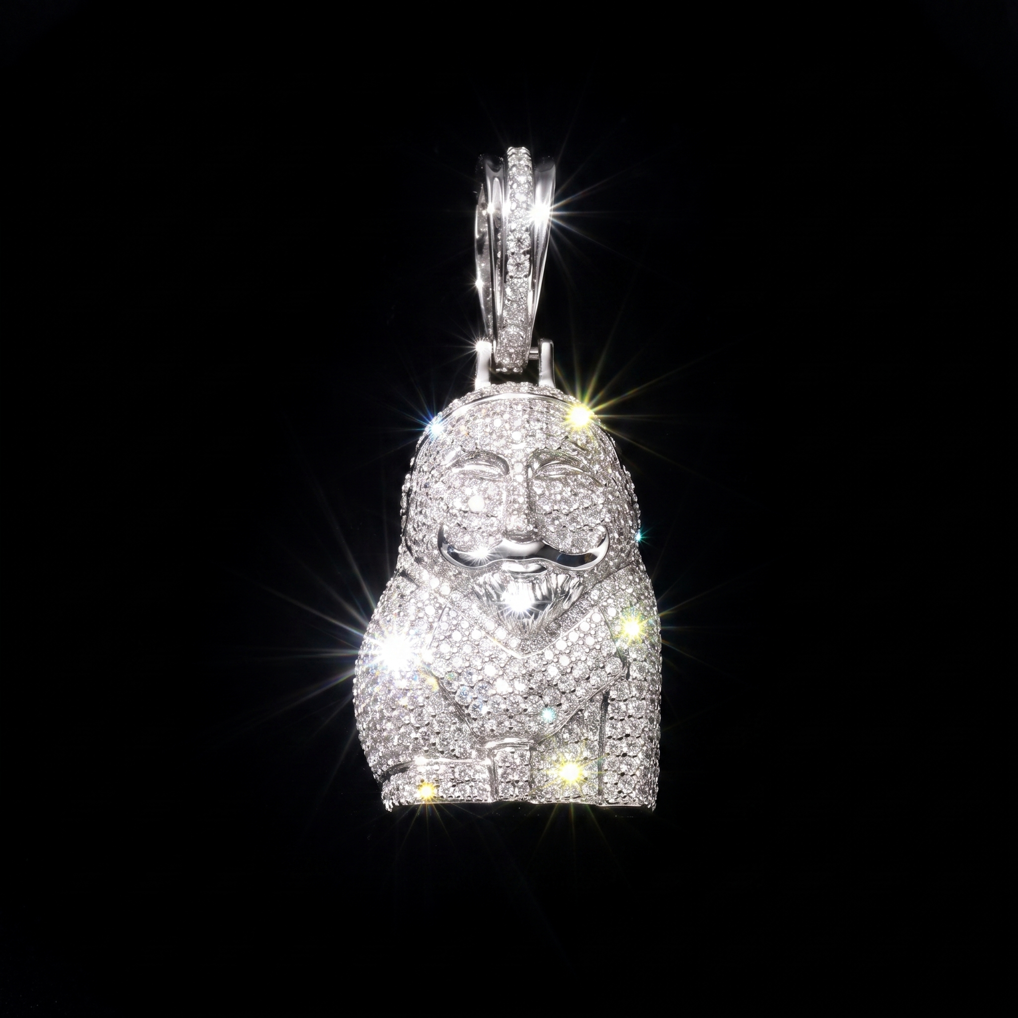 White Gold Plated Balbal Pendant