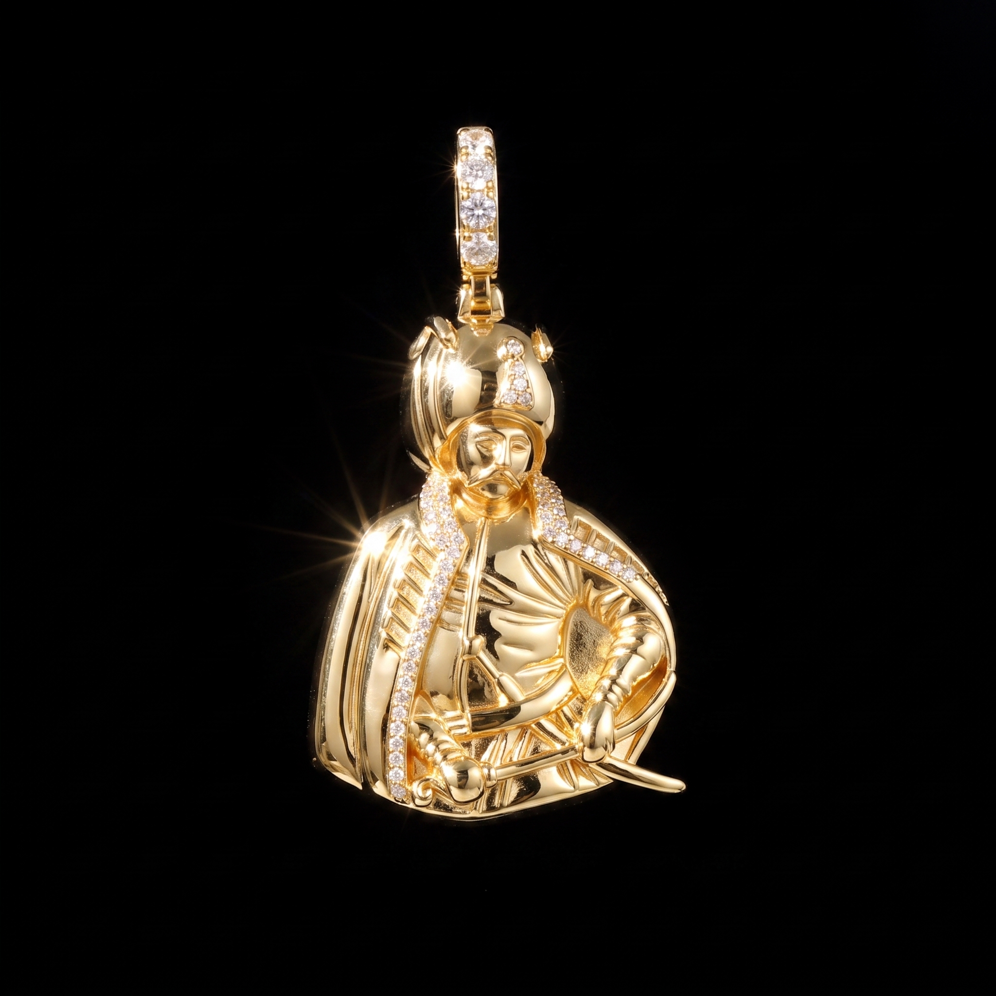 14K Gold Plated ''Yavuz Sultan Selim'' Pendant