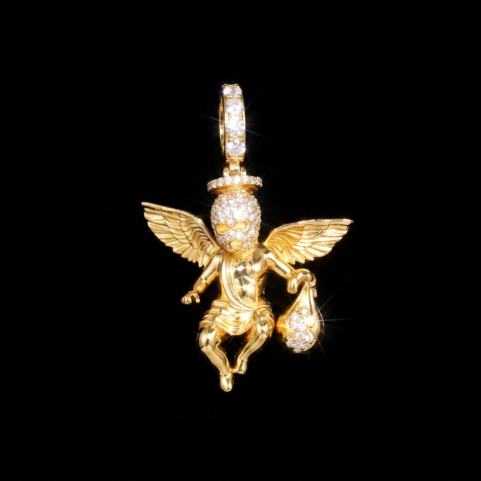 14K Gold Plated Money Angels