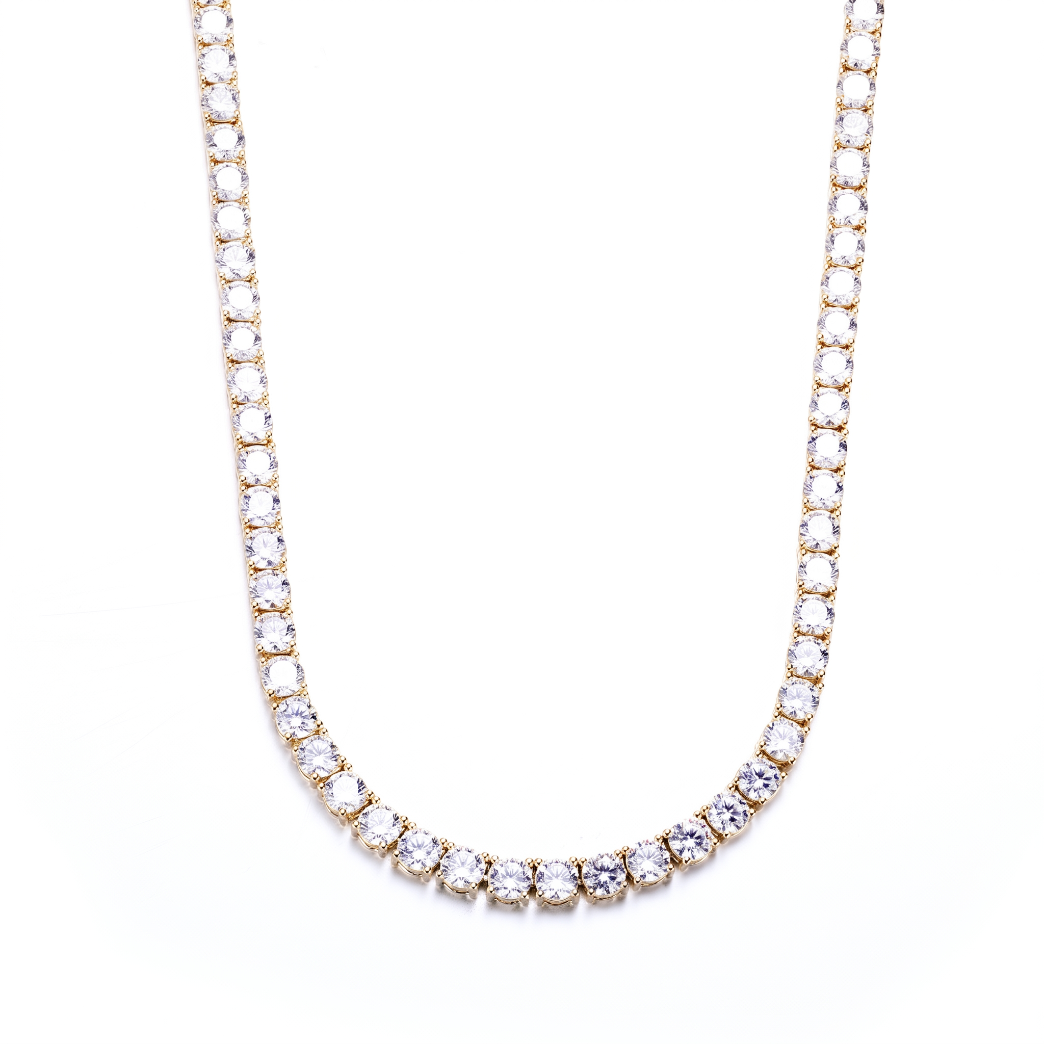 5mm 14K Gold Plated Tennis Chain W