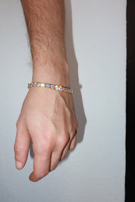 5mm 14K Gold Plated Tennis Bracelet - 8'' (21cm)