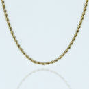 3mm Gold Plated Rope Chain