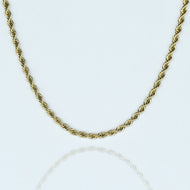 3mm Gold Plated Rope Chain - 18''(45cm)