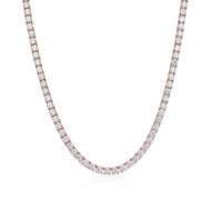 5mm Rose Gold Plated Tennis Chain - 20'' (50cm)
