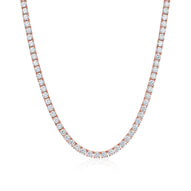 5mm Rose Gold Plated Tennis Chain - 20'' (50cm)