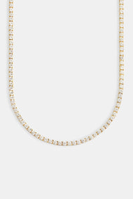 5mm Gold Plated Tennis Chain - 20'' (50cm)